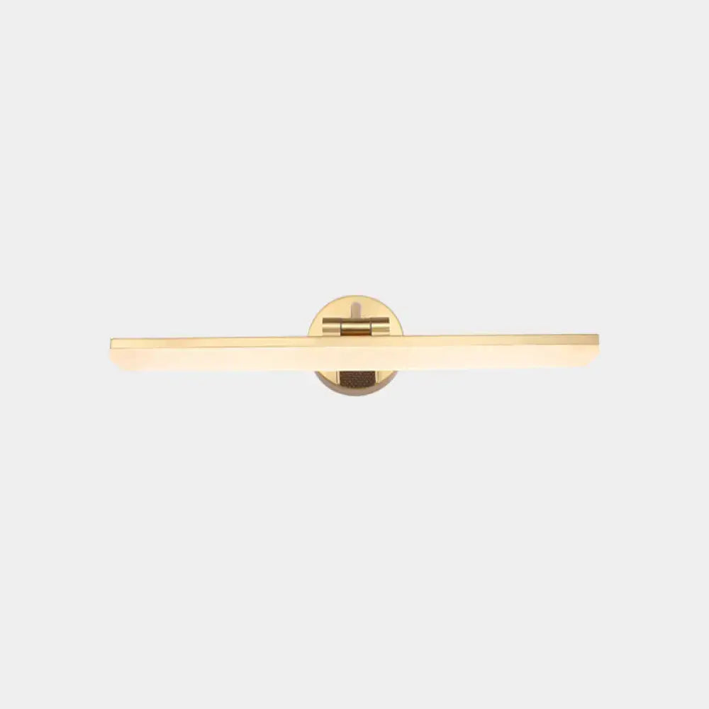 DecorBites™ Minimalist LED Vanity Light for Bathroom Walls - Swing Arm Bath Bar with Acrylic Shade