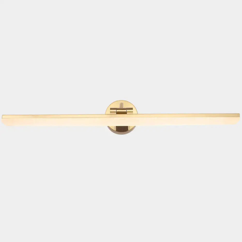 DecorBites™ Minimalist LED Vanity Light for Bathroom Walls - Swing Arm Bath Bar with Acrylic Shade