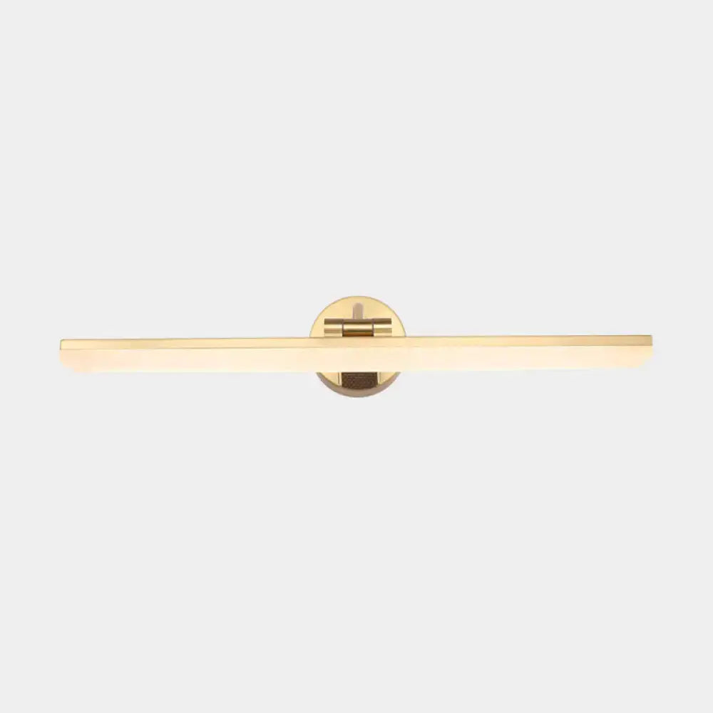 DecorBites™ Minimalist LED Vanity Light for Bathroom Walls - Swing Arm Bath Bar with Acrylic Shade