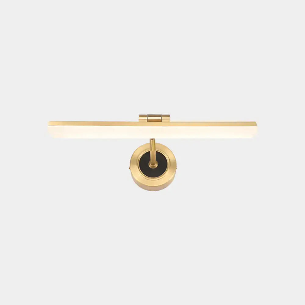DecorBites™ Minimalist LED Vanity Light for Bathroom Walls - Swing Arm Bath Bar with Acrylic Shade