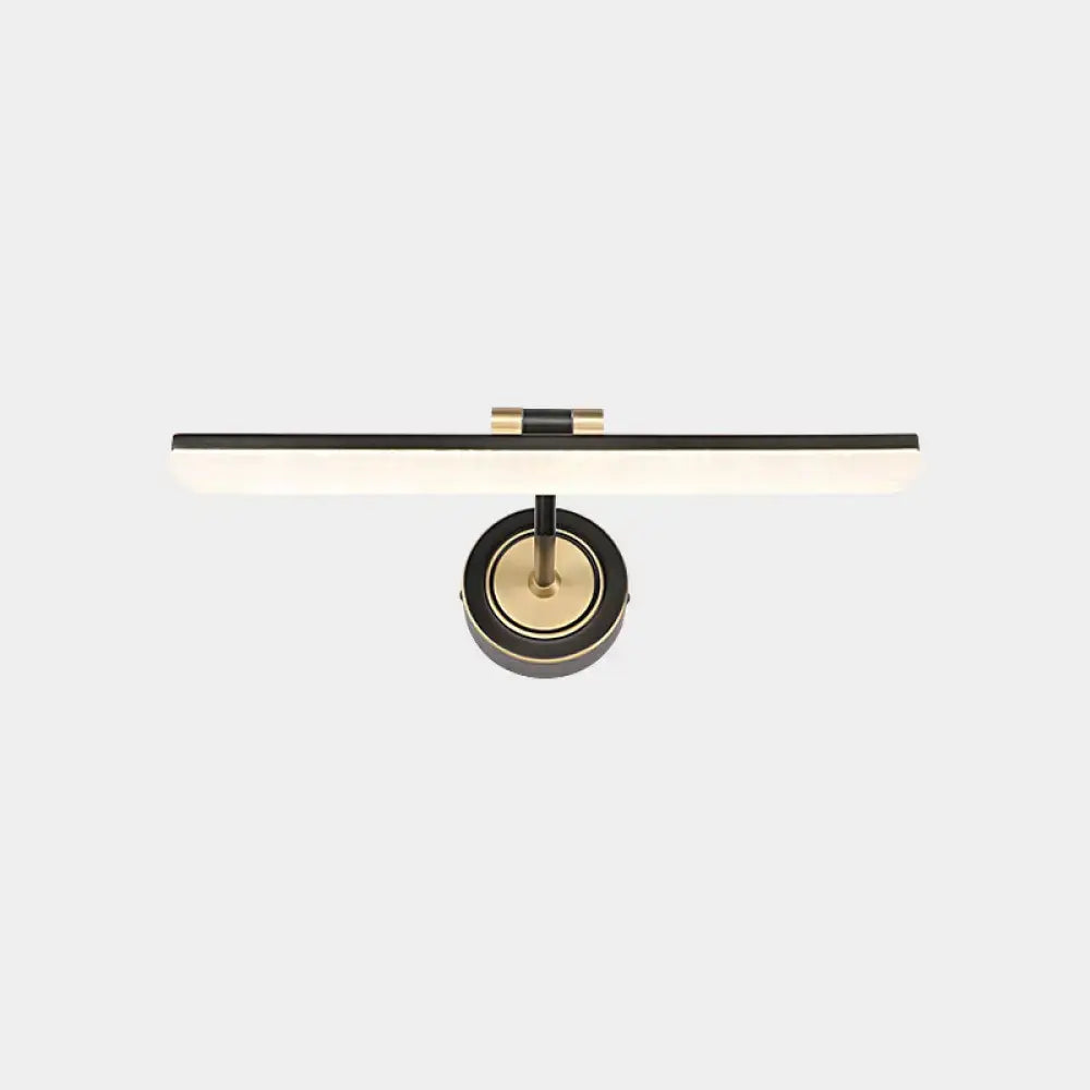 DecorBites™ Minimalist LED Vanity Light for Bathroom Walls - Swing Arm Bath Bar with Acrylic Shade
