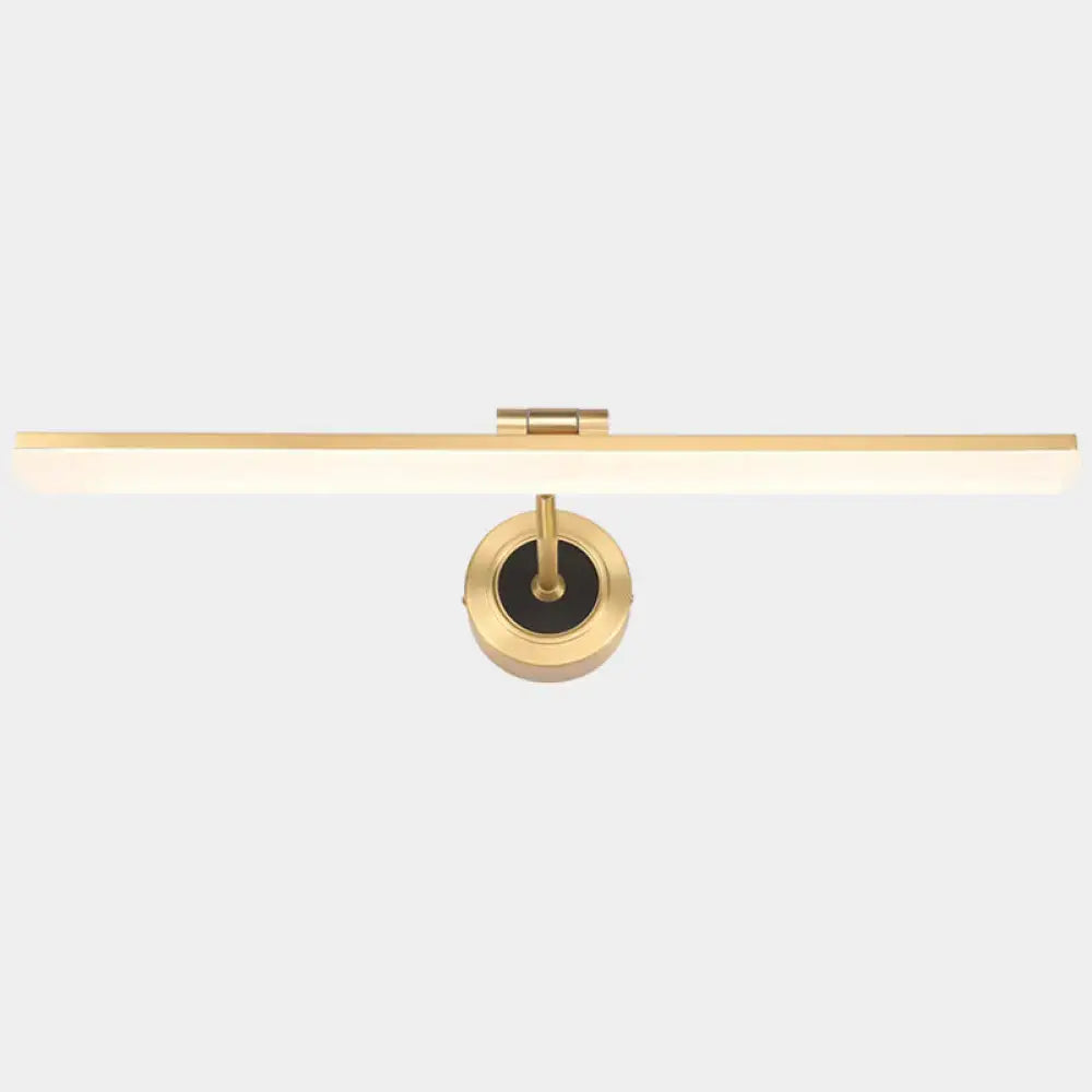 DecorBites™ Minimalist LED Vanity Light for Bathroom Walls - Swing Arm Bath Bar with Acrylic Shade