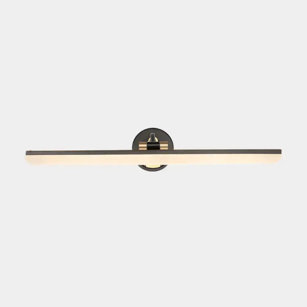 DecorBites™ Minimalist LED Vanity Light for Bathroom Walls - Swing Arm Bath Bar with Acrylic Shade