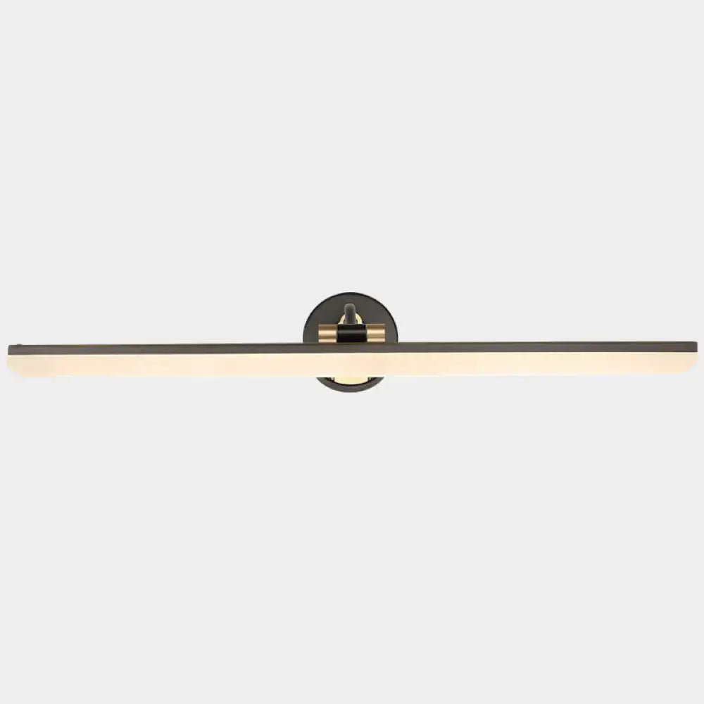 DecorBites™ Minimalist LED Vanity Light for Bathroom Walls - Swing Arm Bath Bar with Acrylic Shade