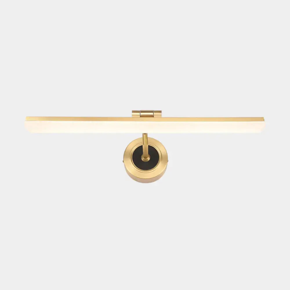 DecorBites™ Minimalist LED Vanity Light for Bathroom Walls - Swing Arm Bath Bar with Acrylic Shade
