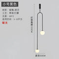 Minimalist black bronze glass ball pendant light for living room