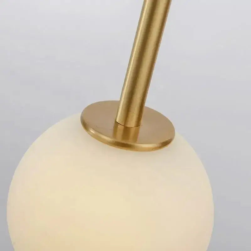 Minimalist black bronze glass ball pendant light for living room