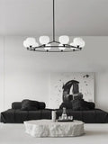 Minimalist black decorbites copper glass chandelier dining room light