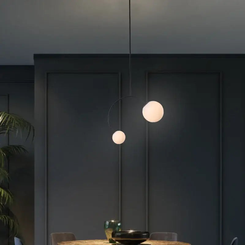 DecorBites™ Glass Ball Pendant Lights For Dining Room Bedroom Study Restaurant Bar Coffee Decor