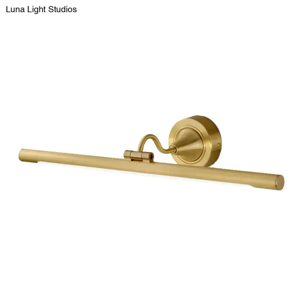 Minimalist black & gold led wall sconce bedroom 110v-120v light