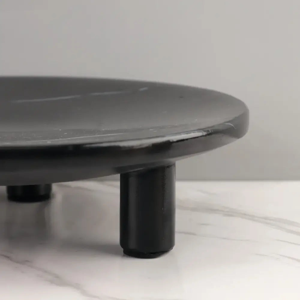 Minimalist black imitation marble fruit tray dining room decor