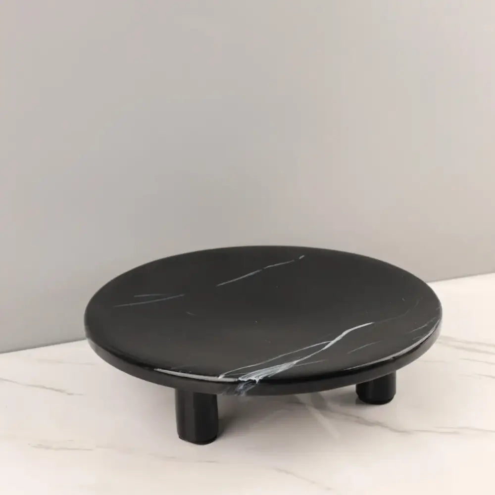 Minimalist black imitation marble fruit tray dining room decor