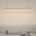Minimalist black led pendant lamp – kitchen island horizontal light