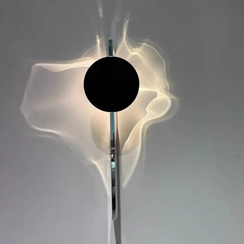 Minimalist black led wall sconce living room ambient light