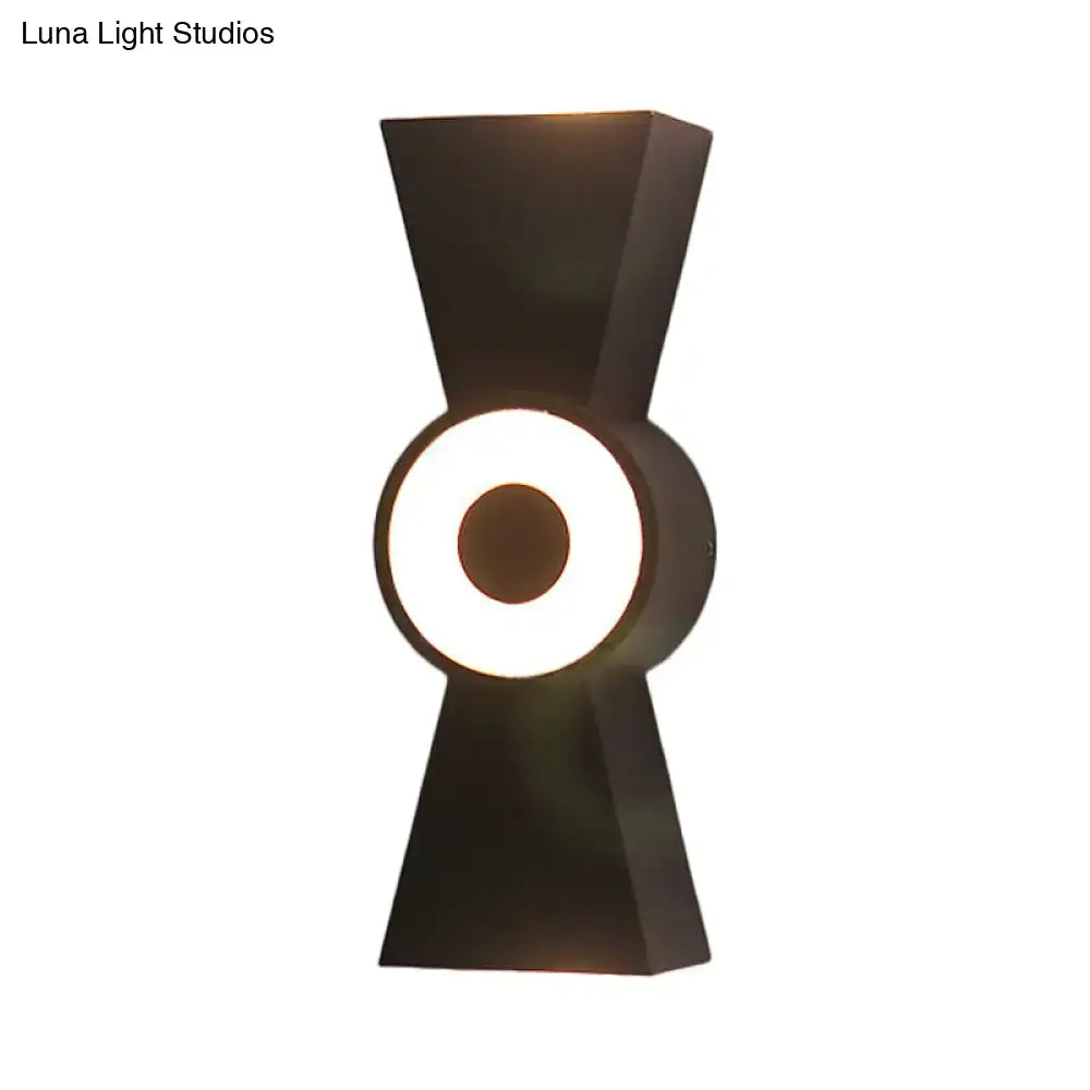 DecorBites™ Minimalist Tapered Metal Wall Sconce with LED Warm/White Light Fixture