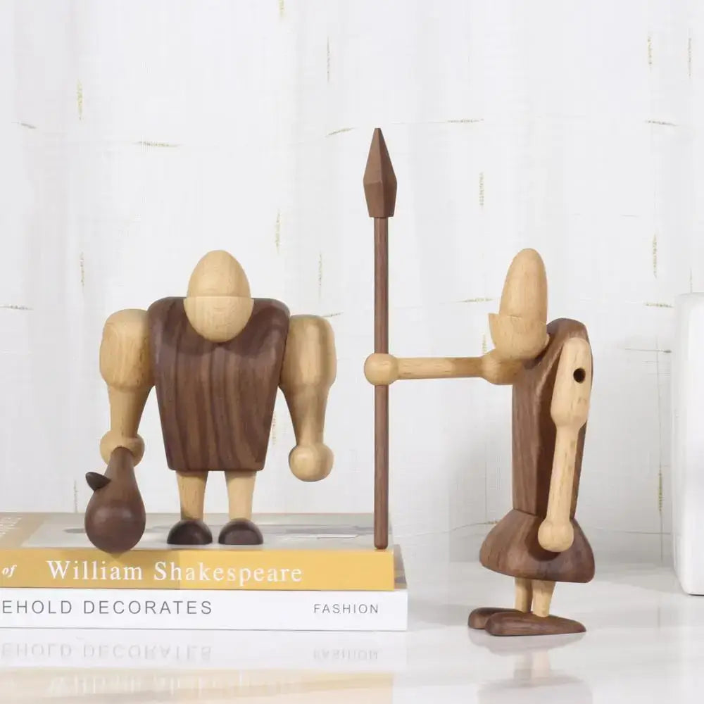 DecorBites™ Black Walnut Wood Carving Figurines Nordic Style Room Decor Crafts & Gifts