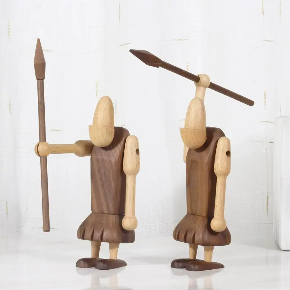 DecorBites™ Black Walnut Wood Carving Figurines Nordic Style Room Decor Crafts & Gifts