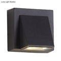 Minimalist black triangle aluminum flush wall lamp corridor light
