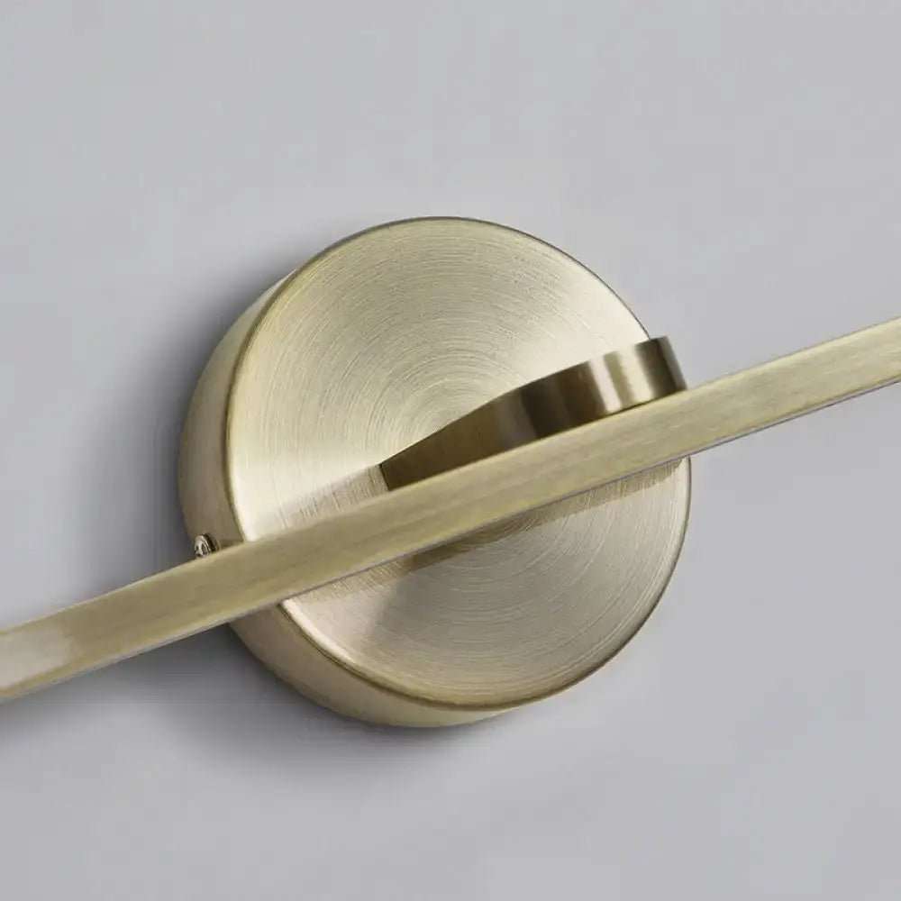 DecorBites™ Metal LED Wall Light for Bath with Simple Style and Elliptical Sconce Fixture