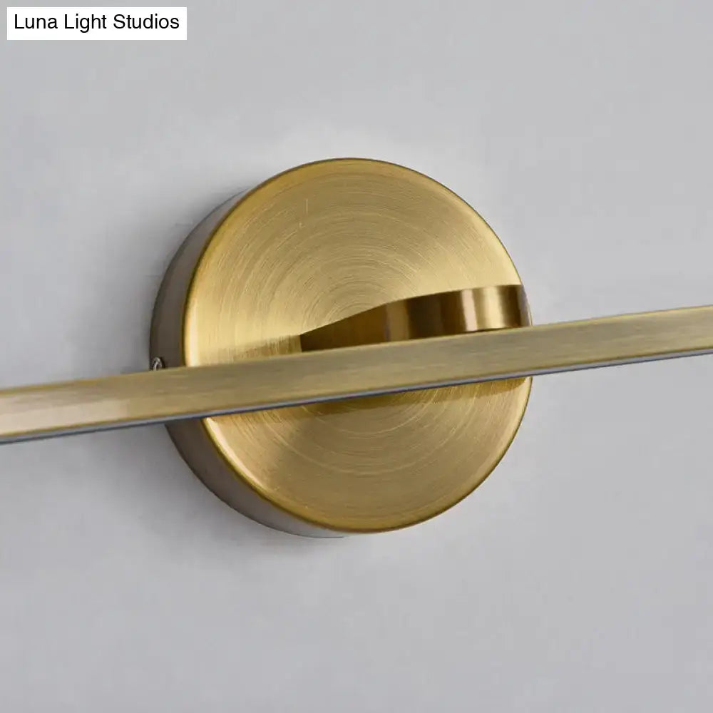 DecorBites™ Metal LED Wall Light for Bath with Simple Style and Elliptical Sconce Fixture