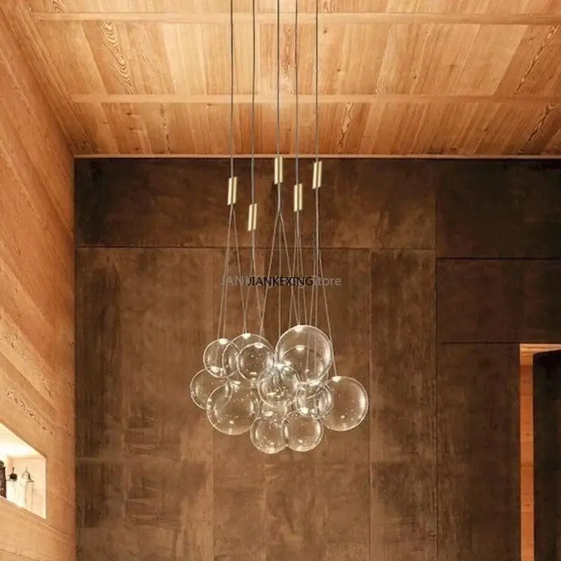 DecorBites™ Glass Bubble LED Pendant Lamp for Restaurant, Bar, and Display Window
