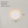 Minimalist gold & black led wall lamp for living room