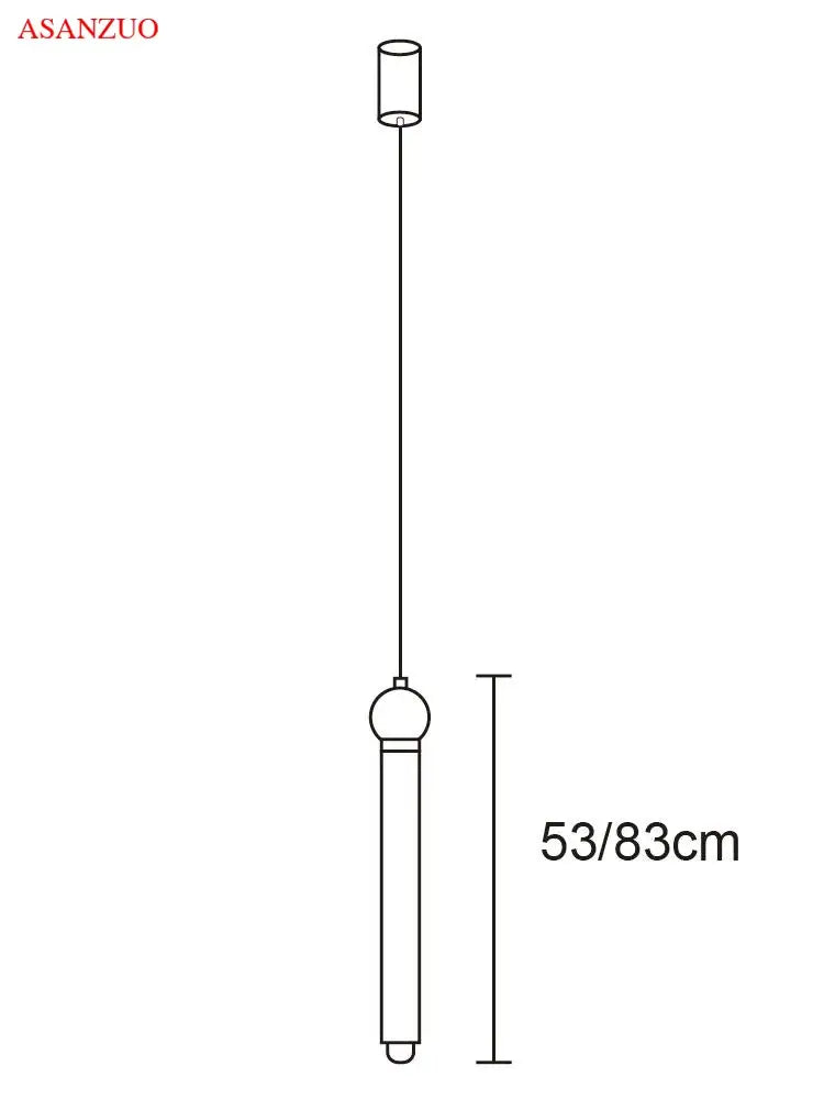 DecorBites™ LED Strip Pendant Lamp for Dining Kitchen Bedroom, Minimalist Design