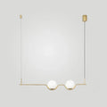 DecorBites™ Sleek Metal Island Pendant - Elegant Glass Ceiling Light for Dining Table