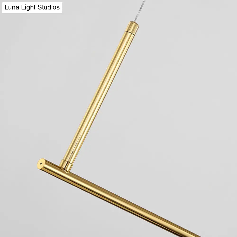 DecorBites™ Sleek Metal Island Pendant - Elegant Glass Ceiling Light for Dining Table