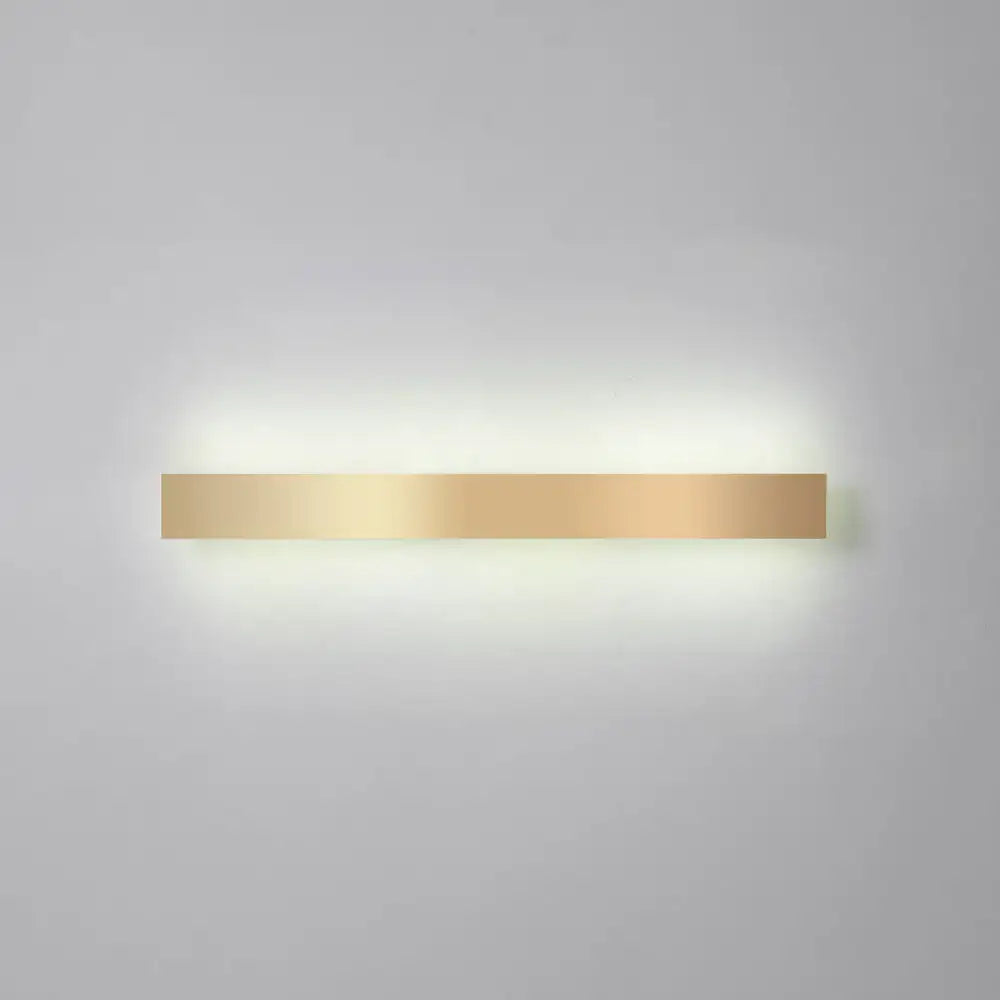 Minimalist gold plated led wall sconce living room bar light