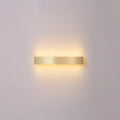 Minimalist gold plated led wall sconce living room bar light