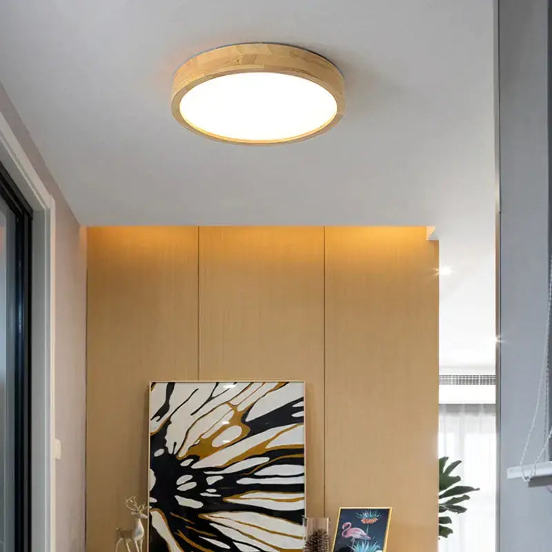 DecorBites™ LED Wooden Ceiling Light for Stylish Home Decor and Lighting