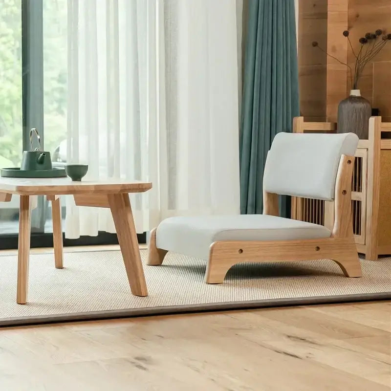 DecorBites™ Legless Tatami Chair with Back Support for Reading & Meditation