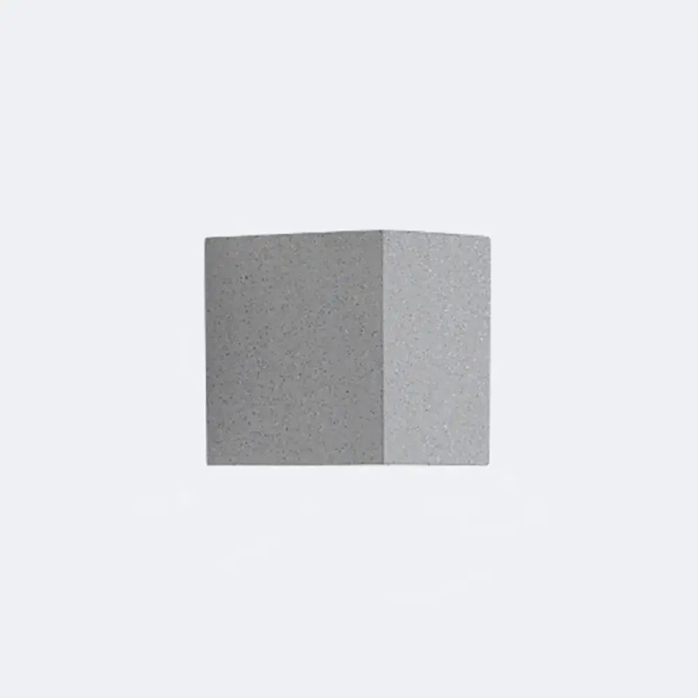 Minimalist matte gray concrete wall sconce – corridor led light