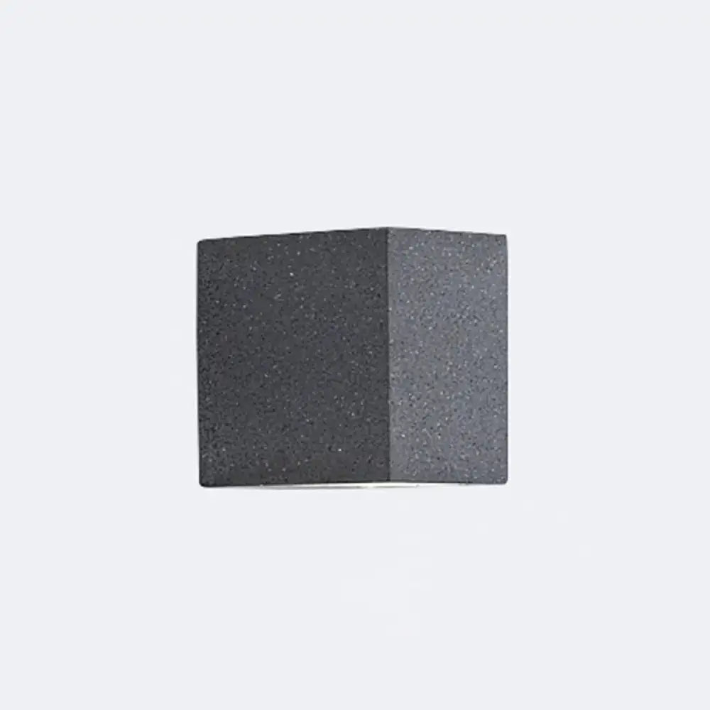 Minimalist matte gray concrete wall sconce – corridor led light