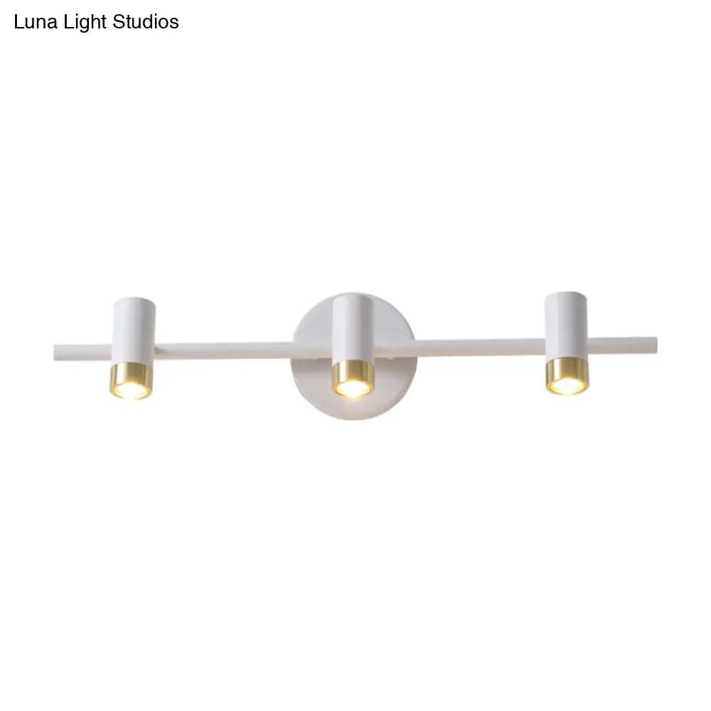DecorBites™ Minimalist Metallic 3-Arm Wall Mount Vanity Lamp for Bathroom