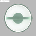 Minimalist sage green led wall lamp bedroom white warm light