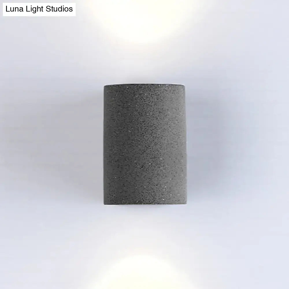 Minimalist speckled concrete led wall light for living room