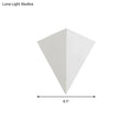 Minimalist white cone led wall lamp living room decor