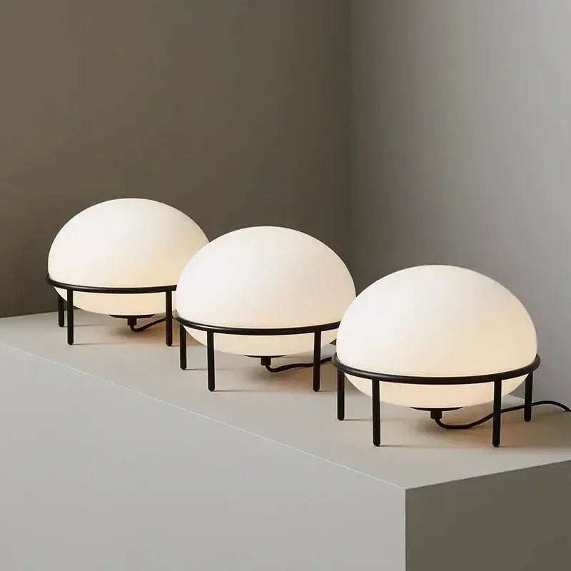 DecorBites™ Glass Ball Table Lamp for Bedroom Living Room