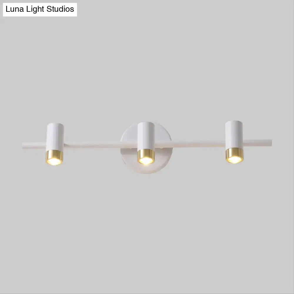 DecorBites™ Minimalist Metallic 3-Arm Wall Mount Vanity Lamp for Bathroom
