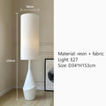 Minimalist white led floor lamp living room sculpted base