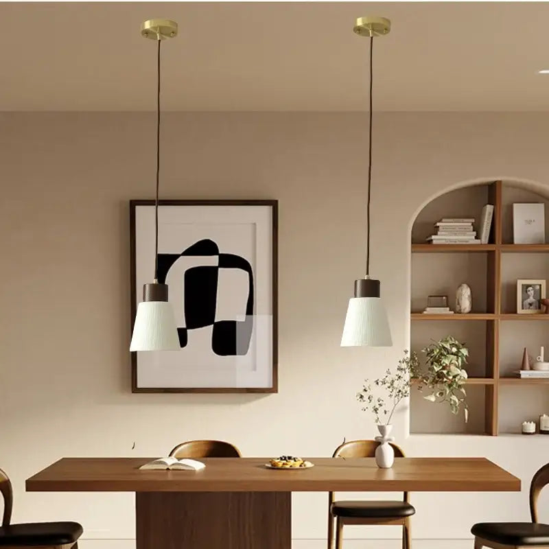 DecorBites™ Ceramic LED Pendant Light Fixture for Home Decor Minimalism Hanging Lamp