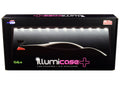 Black Collectible Display Show Case Illumicase+ with LED Lights and Mirror Base and Back for 1/64 1/43 1/32 1/24 1/18 Scale Models by Illumibox