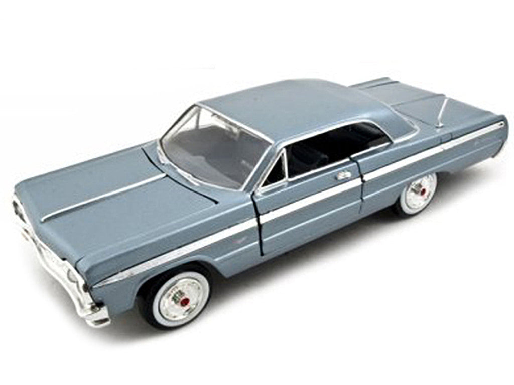 1964 Chevrolet Impala Blue 1/24 Diecast Model Car by Motormax