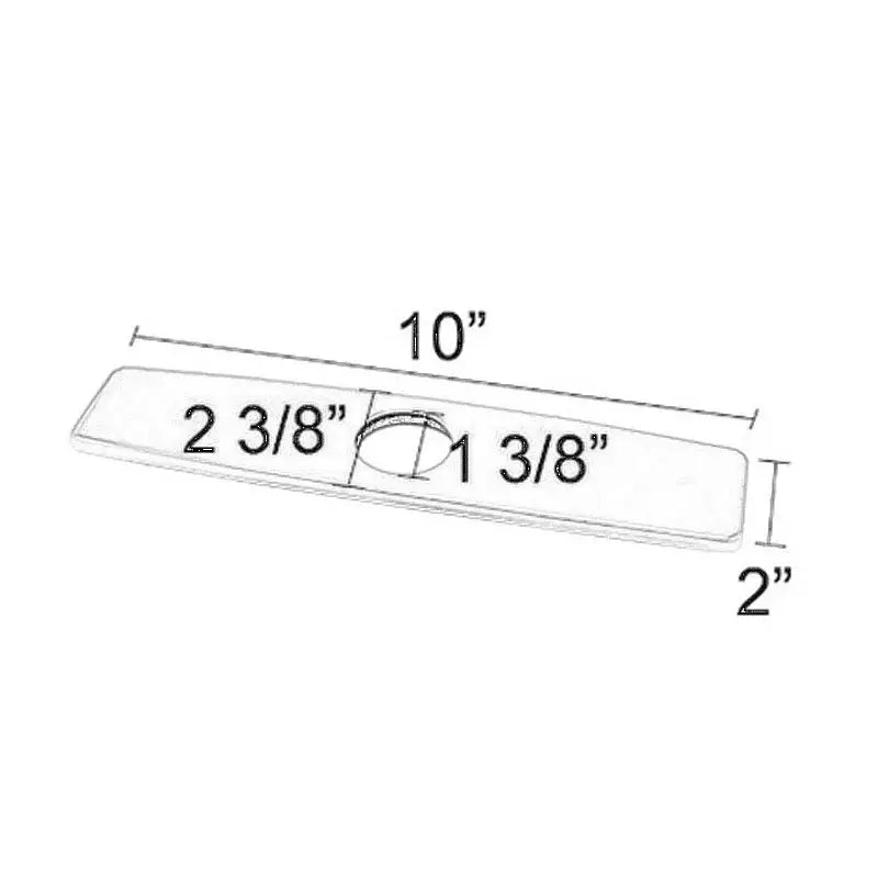 Modern 10 inch deck plate escutcheon kitchen bathroom sink hole cover