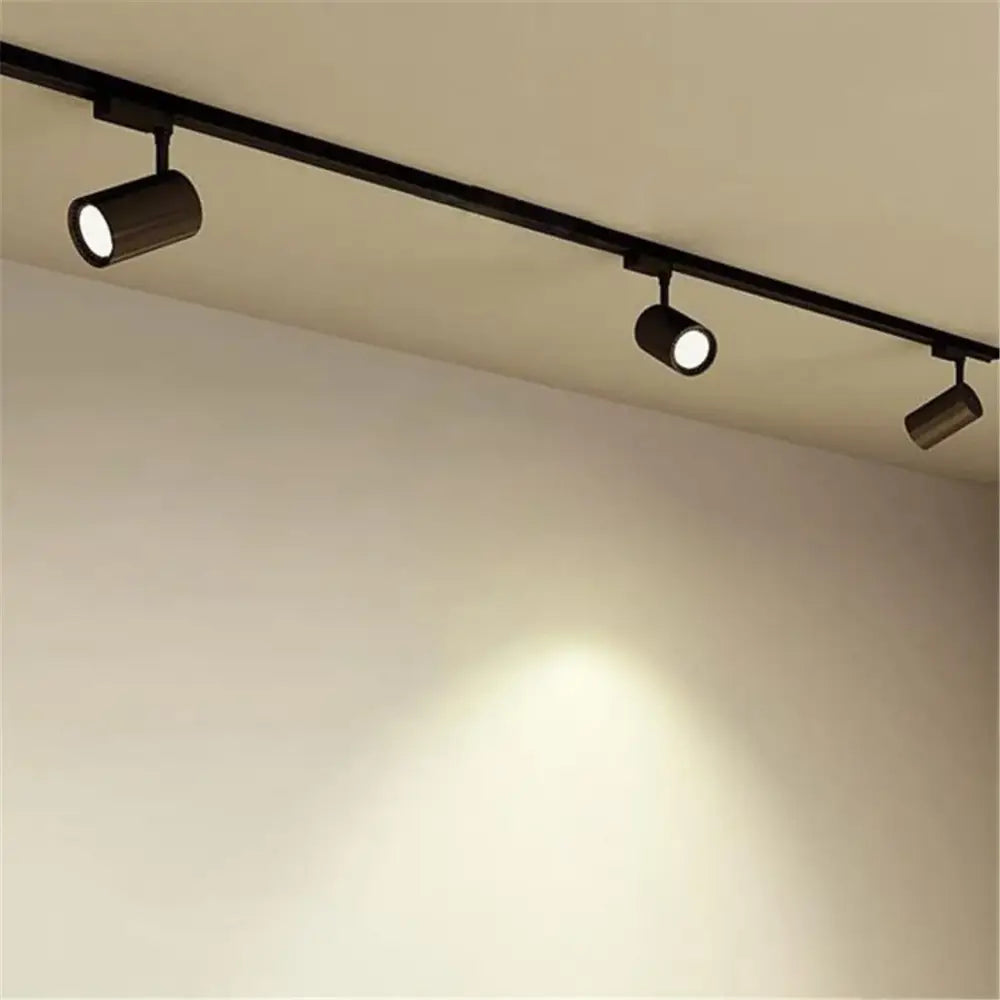 Modern 100cm black & white track for living room lighting