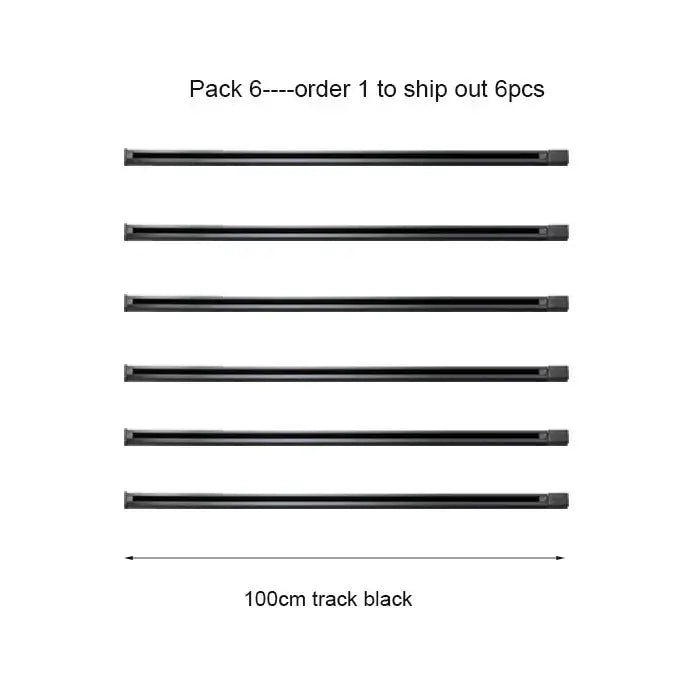 Modern 100cm black & white track for living room lighting