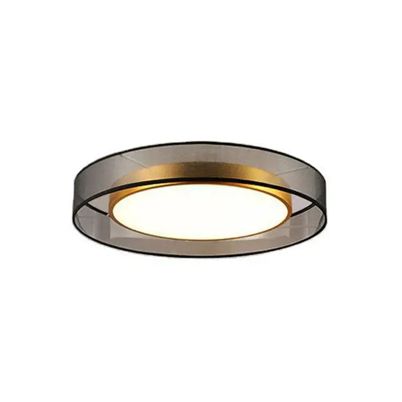 Modern 16w copper ceiling light for living room with frosted glass
