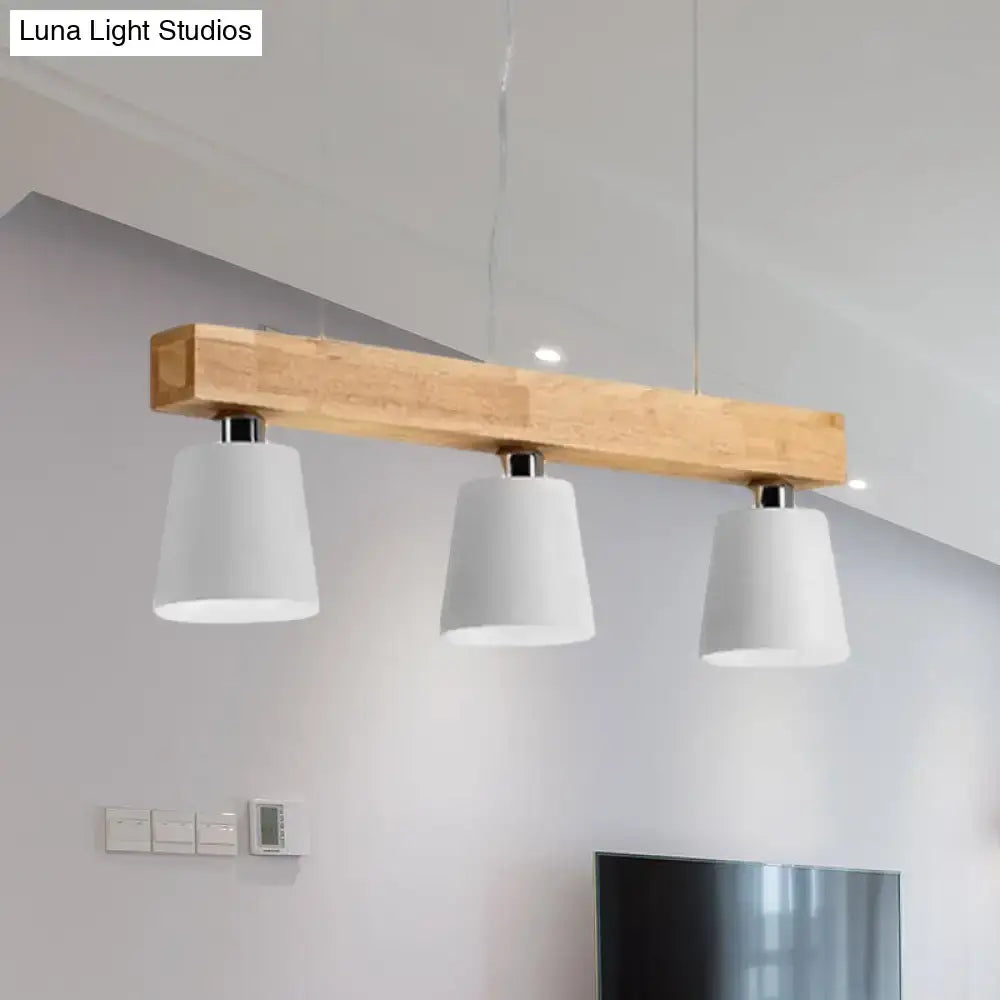 DecorBites™ Modern Adjustable Cone Pendant Lamp - 3/5-Light Island Drop Light in Black/White